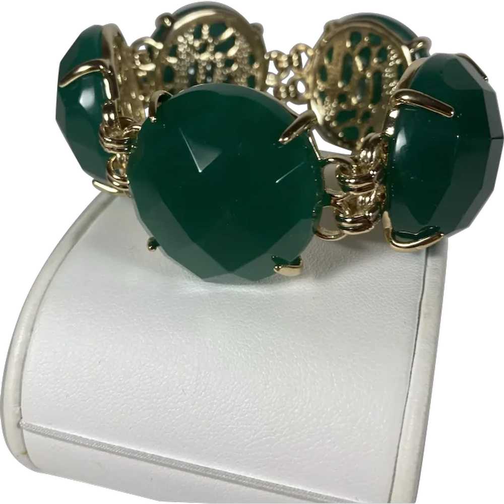 kendra scott green and goldtone bracelet