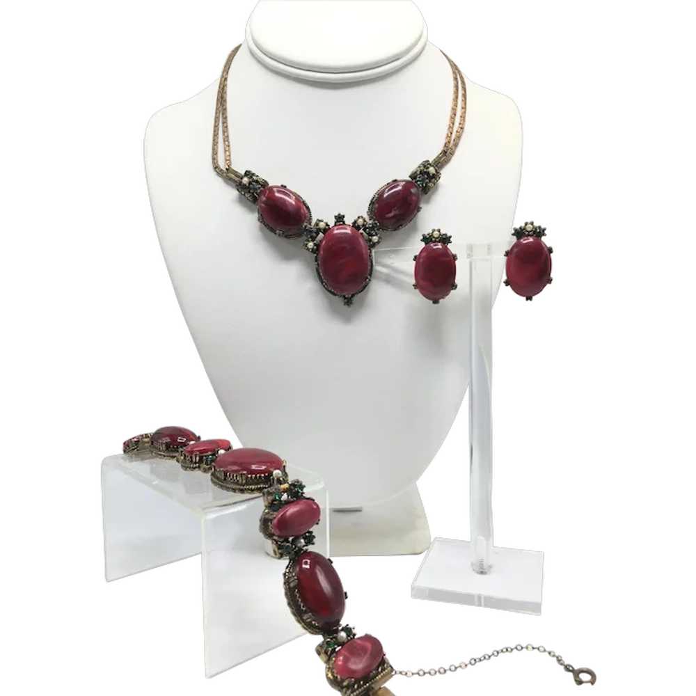 1950s Selro & Selini Demi-Parure Necklace, Bracel… - image 1