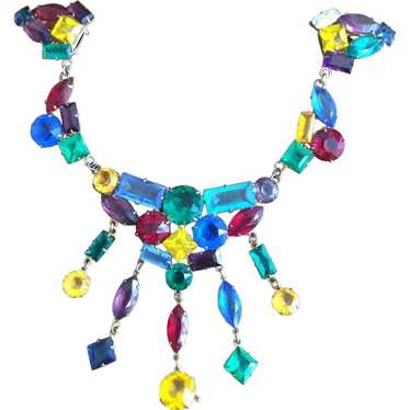 Fabulous Colorful Chatelaine Dress Clips - image 1