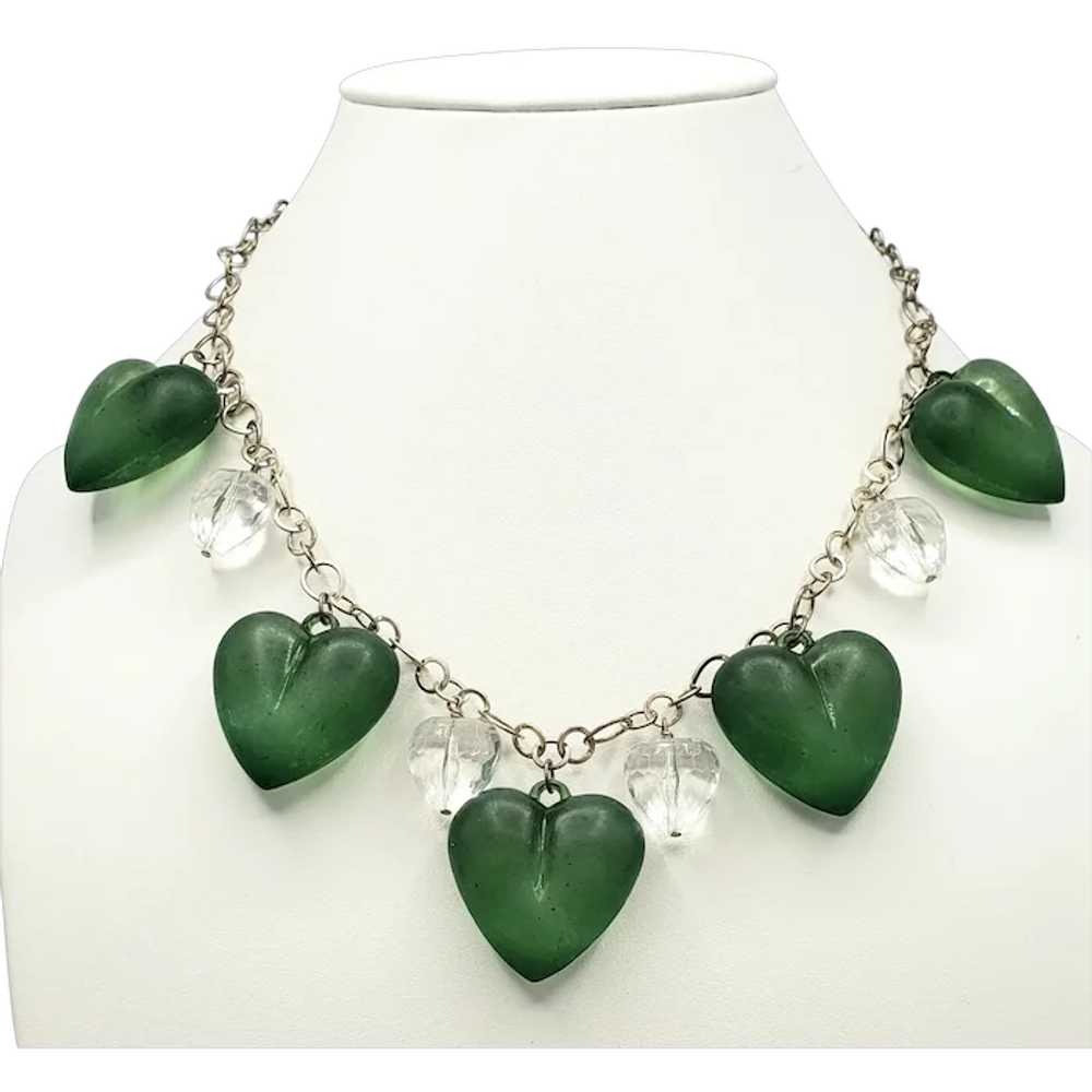 PRETTY PUFFY HEART Necklace - Valentine's Day Nec… - image 1