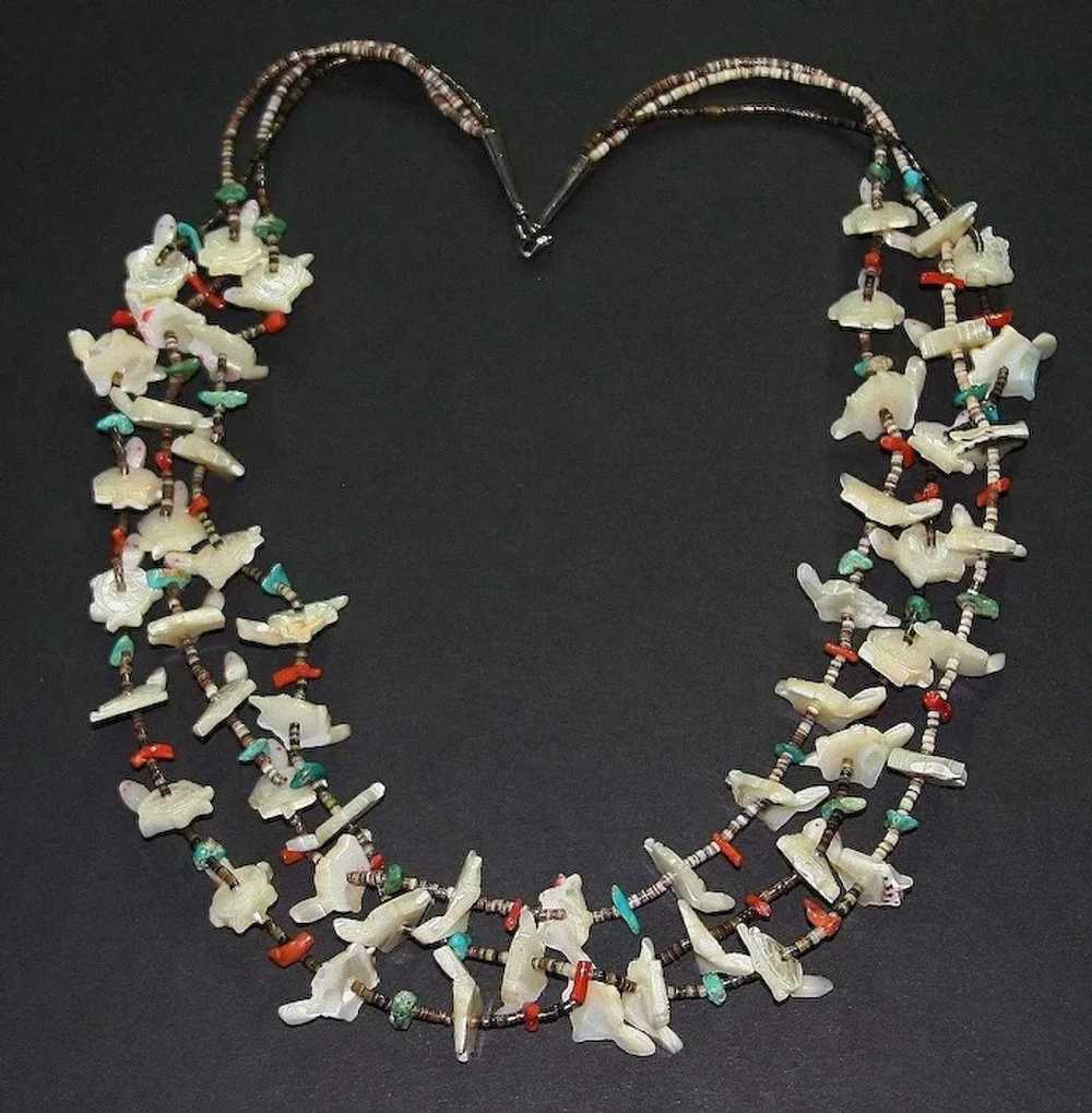 Native American Turtle Fetish Necklace - image 9