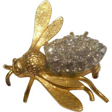 Rhinestone Bumblebee Pin