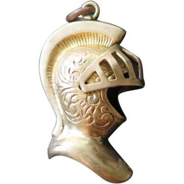 Vintage Medieval Knights Helmet Charm - image 1