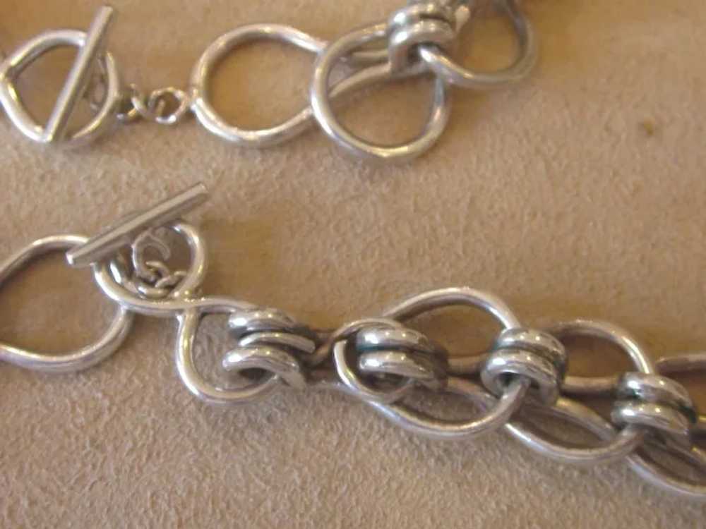 207 Grams Sterling Silver  Necklace and Bracelet … - image 7