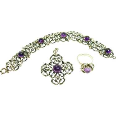 Vintage Silver Parure Set - image 1