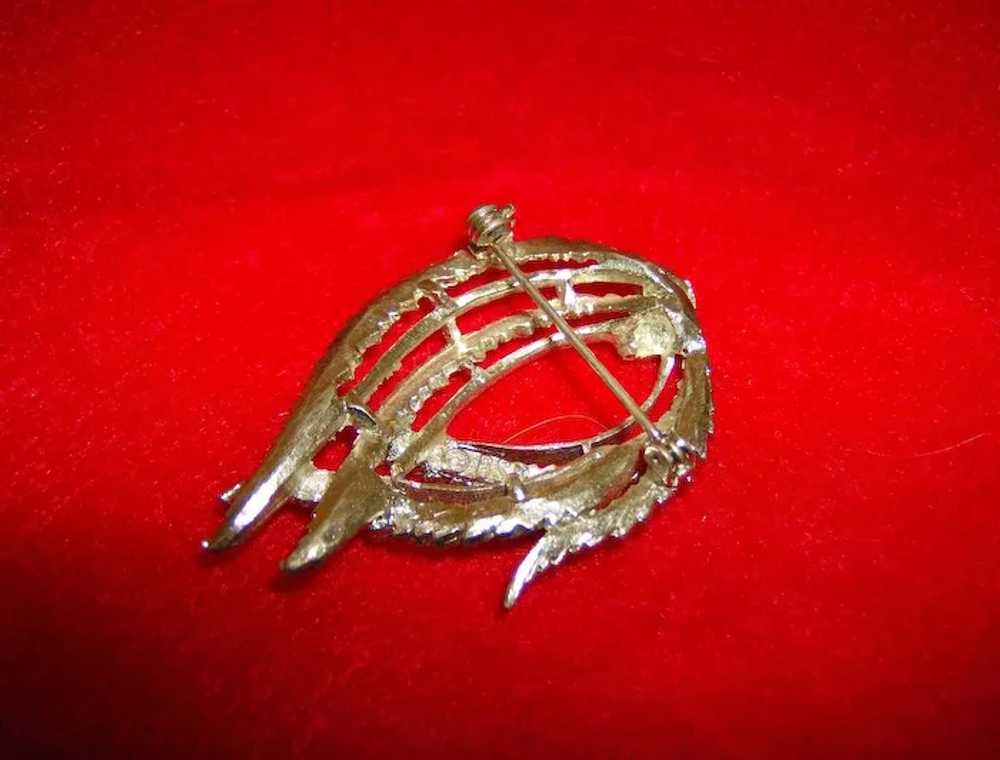 BSK Feather Brooch - image 7