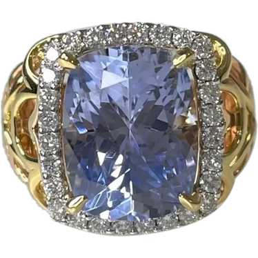 18k/925 cushion cut blue - Gem