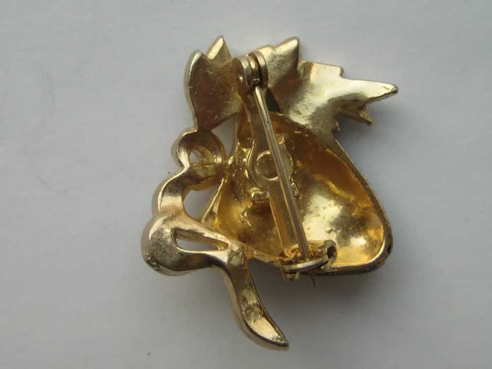 Vintage Tragedy Figural Unsigned  Brooch Pin MINI… - image 2