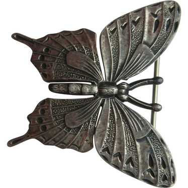 Vintage Mexico Mexican Butterfly Sterling Silver … - image 1