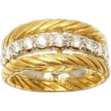 Rare Vintage Buccellati 18k Yellow White Gold 0.3… - image 1