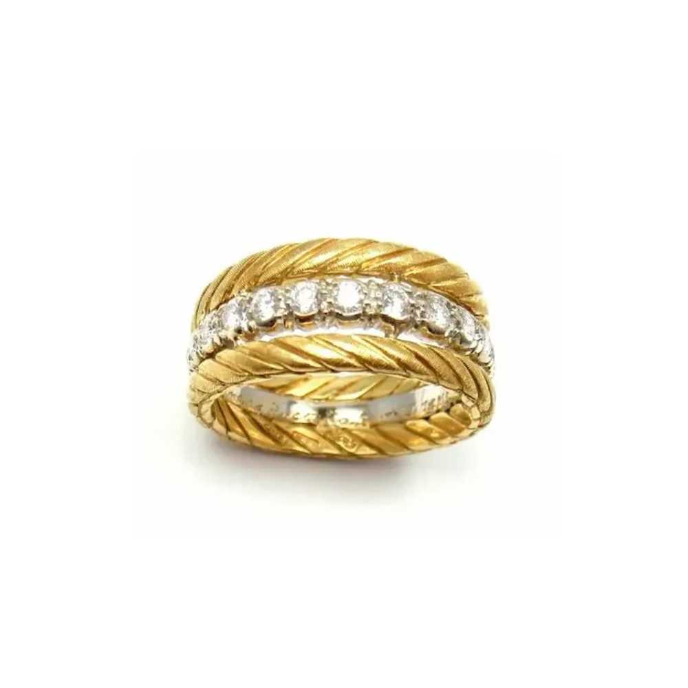 Rare Vintage Buccellati 18k Yellow White Gold 0.3… - image 7