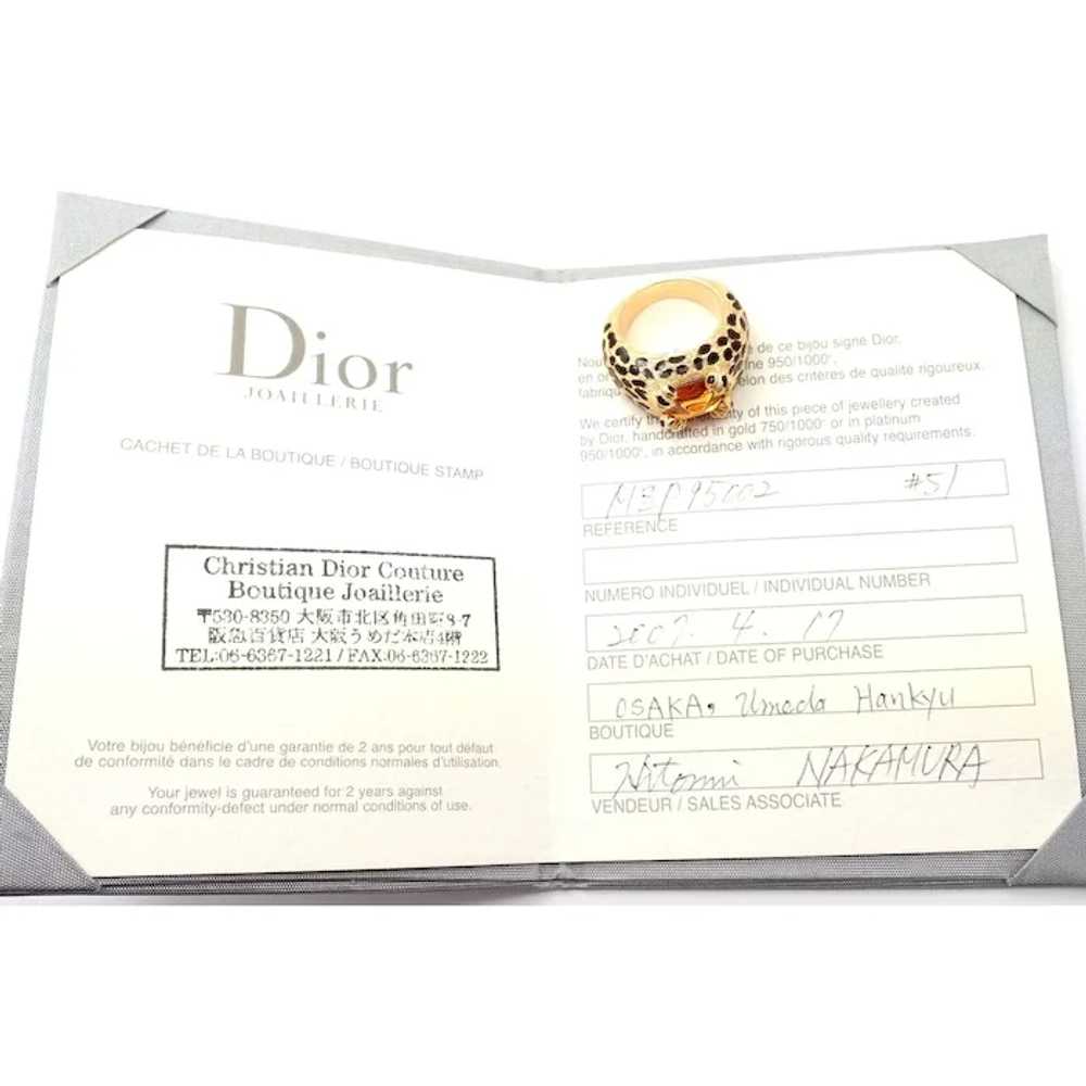 Rare! Authentic Christian Dior Leopard 18k Yellow… - image 3