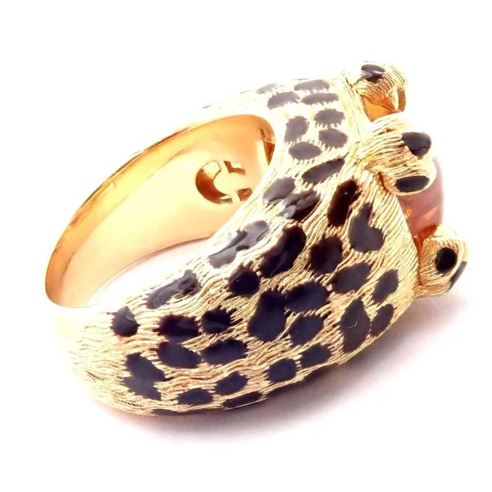 Rare! Authentic Christian Dior Leopard 18k Yellow… - image 5