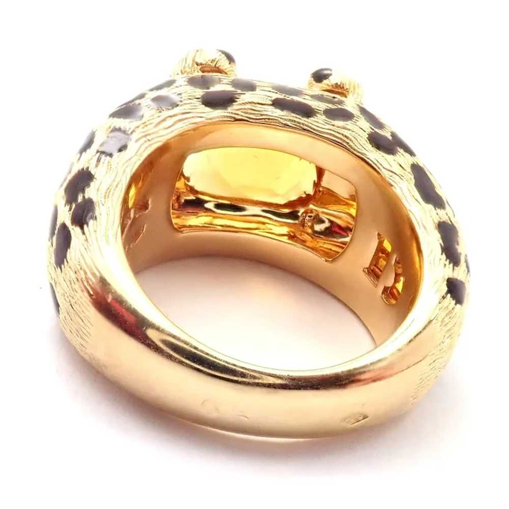 Rare! Authentic Christian Dior Leopard 18k Yellow… - image 8
