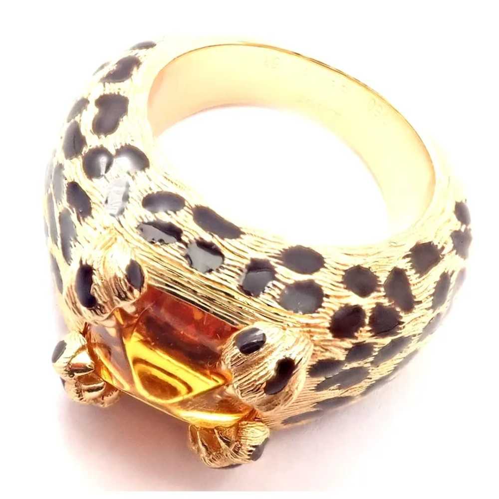 Rare! Authentic Christian Dior Leopard 18k Yellow… - image 9