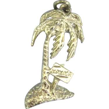 Vintage Sterling Palm Tree Jamaica Charm