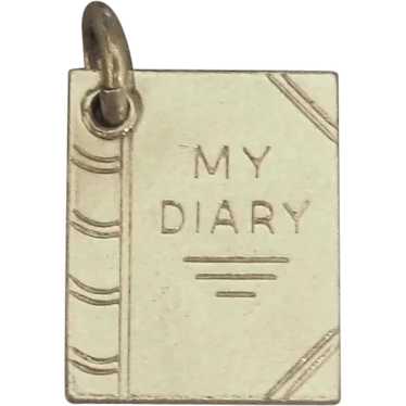 Vintage Sterling "My Diary" Charm - image 1
