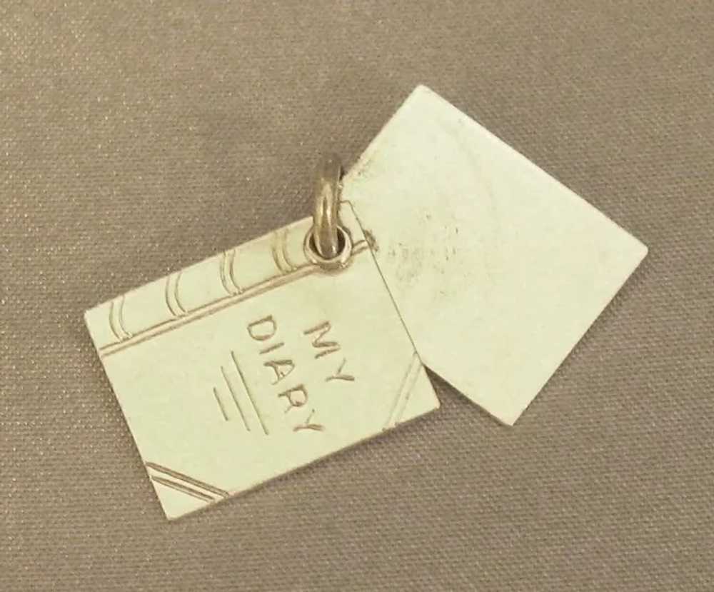 Vintage Sterling "My Diary" Charm - image 2
