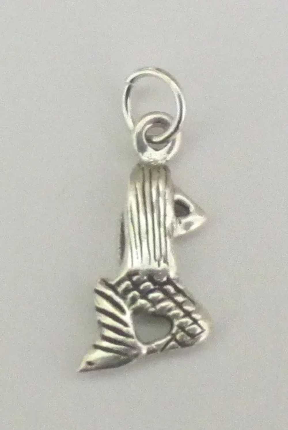 Sterling Mermaid Charm - Gem