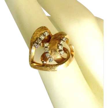 Stunning 14K YG Diamond Ring- Size