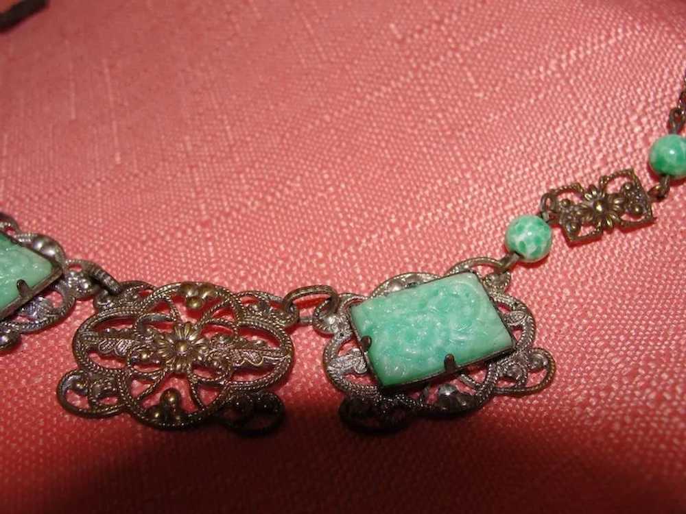 Jade-Like Green Stone Necklace - Free Shipping - image 2