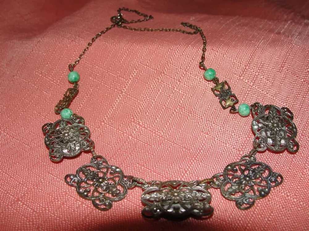 Jade-Like Green Stone Necklace - Free Shipping - image 4