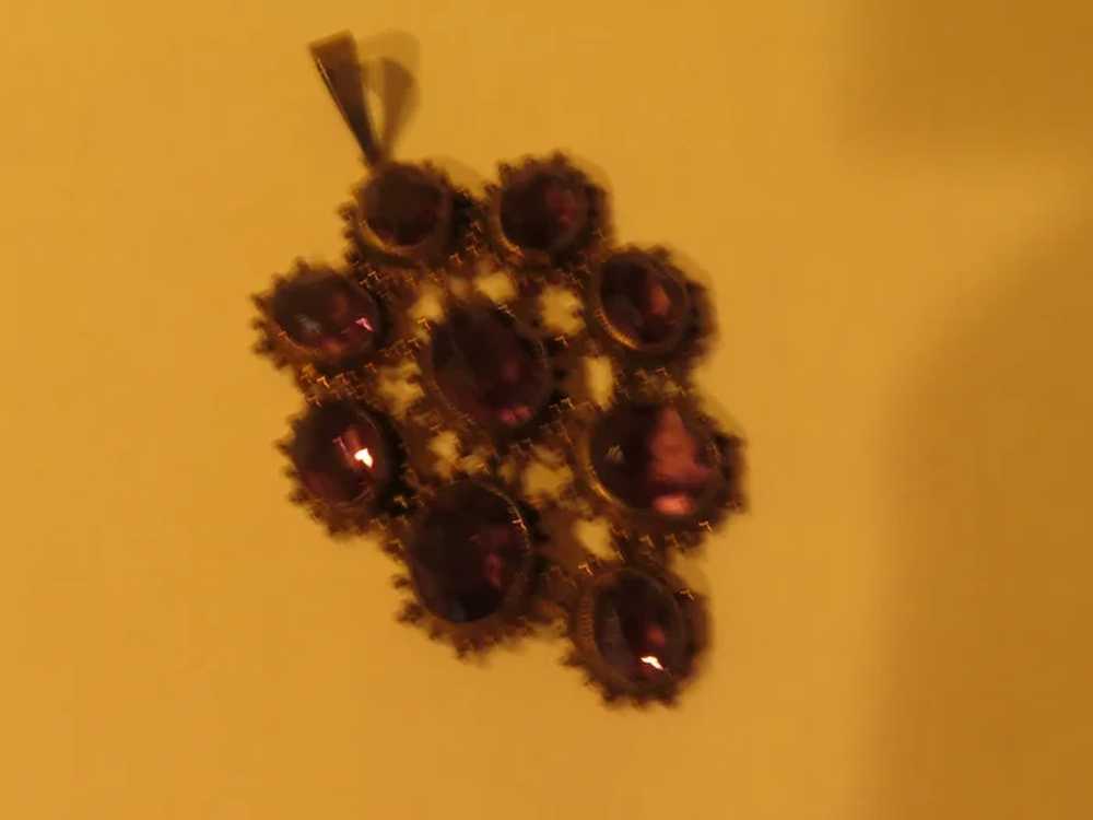 passionate Purple Leo Glass Pendant - 02 - Free s… - image 2