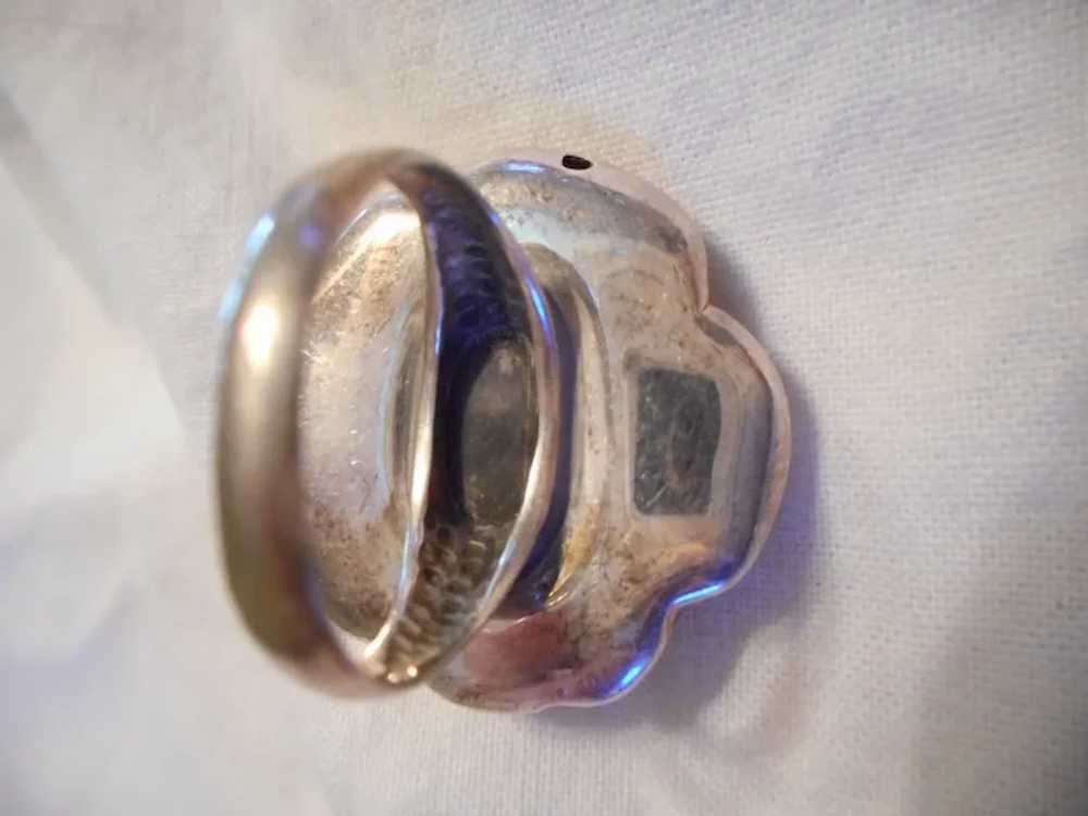 Sterling Silver Vintage Rose Ring - image 2