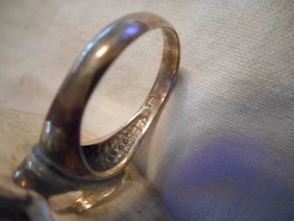 Sterling Silver Vintage Rose Ring - image 3