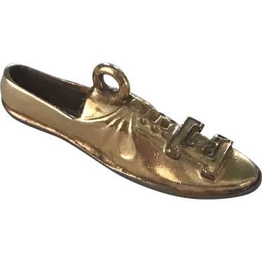 Emory University Golf Shoe Vintage Charm Gold-Fil… - image 1