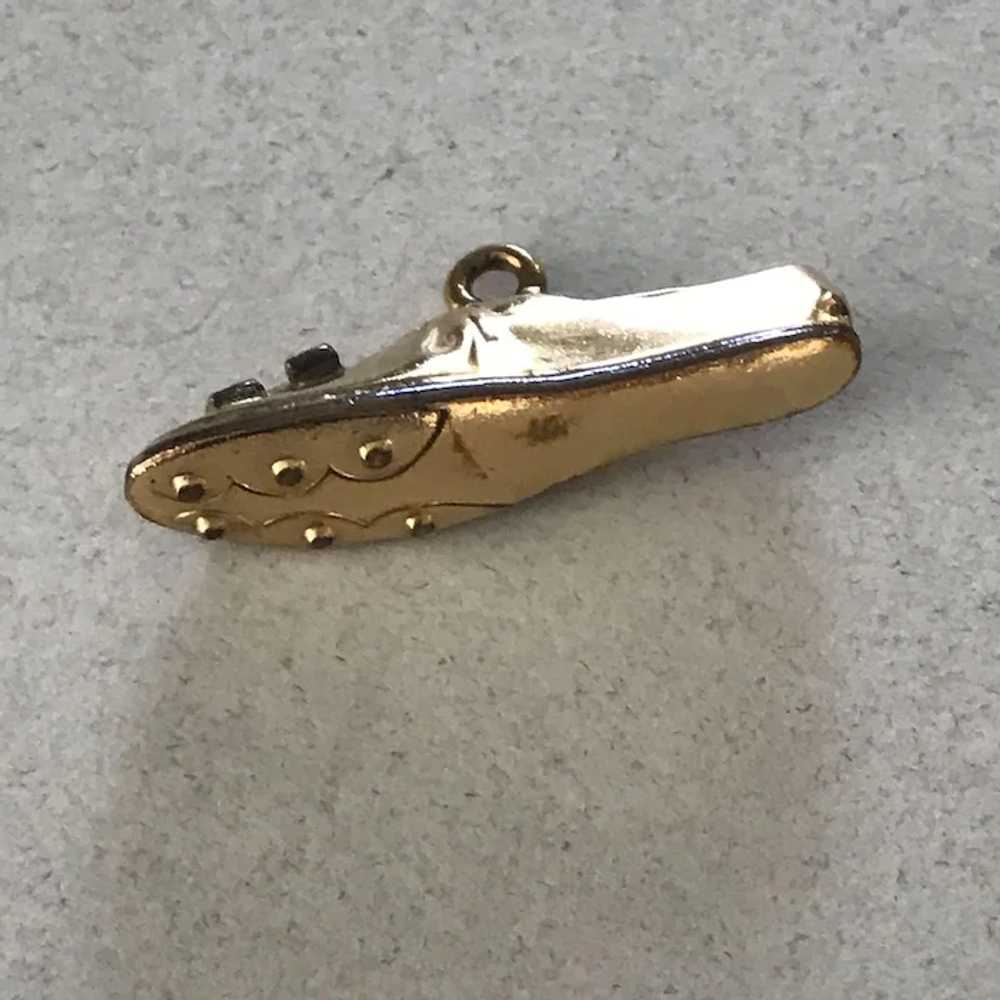 Emory University Golf Shoe Vintage Charm Gold-Fil… - image 3