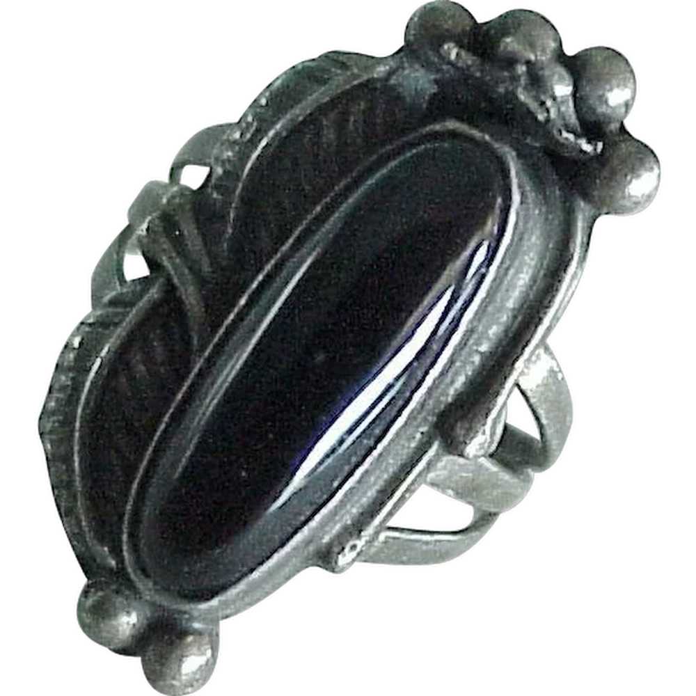 Native American Crafted Vintage Ring Sterling Sil… - image 1
