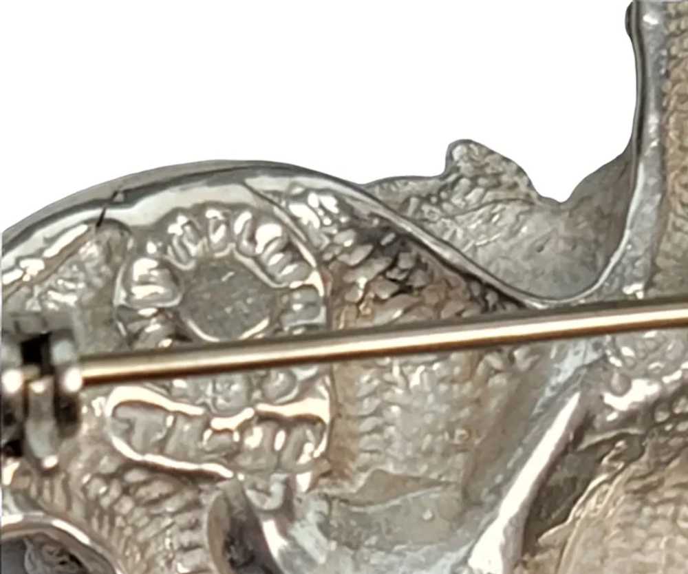 Sterling Silver Vintage Safari Animal Pin Brooch - image 6