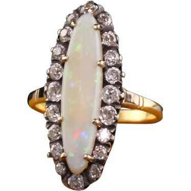 Beautiful Antique Victorian 14K Yellow Gold Silve… - image 1