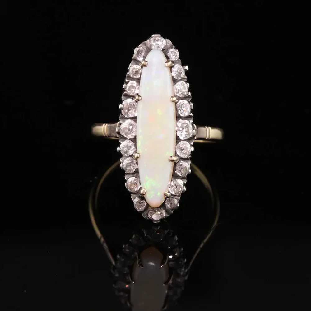 Beautiful Antique Victorian 14K Yellow Gold Silve… - image 3