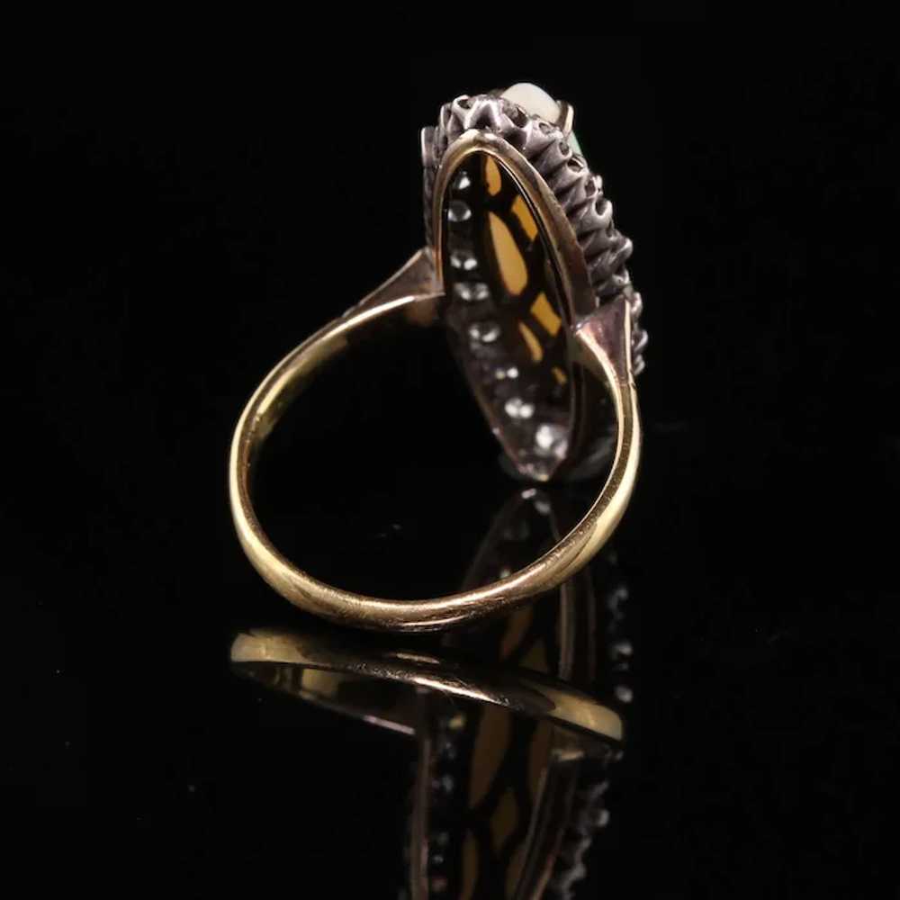 Beautiful Antique Victorian 14K Yellow Gold Silve… - image 4