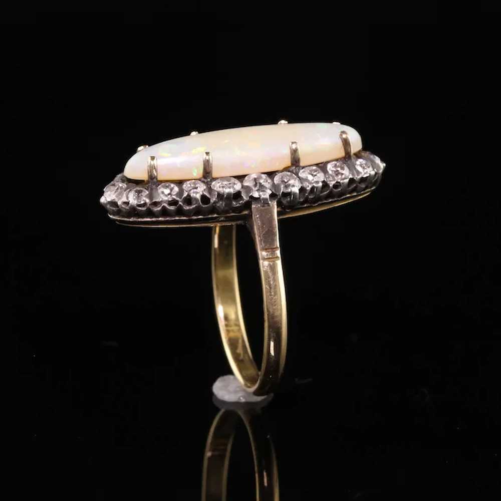 Beautiful Antique Victorian 14K Yellow Gold Silve… - image 5