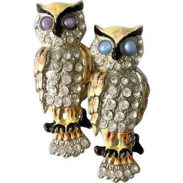 Reimagined Great Horned Owl 'Duet' Brooch: After C