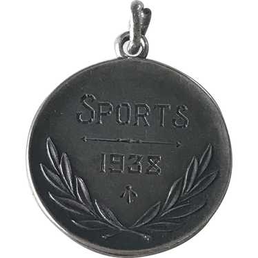 Sports Medal 1938 Sterling Silver by Birks