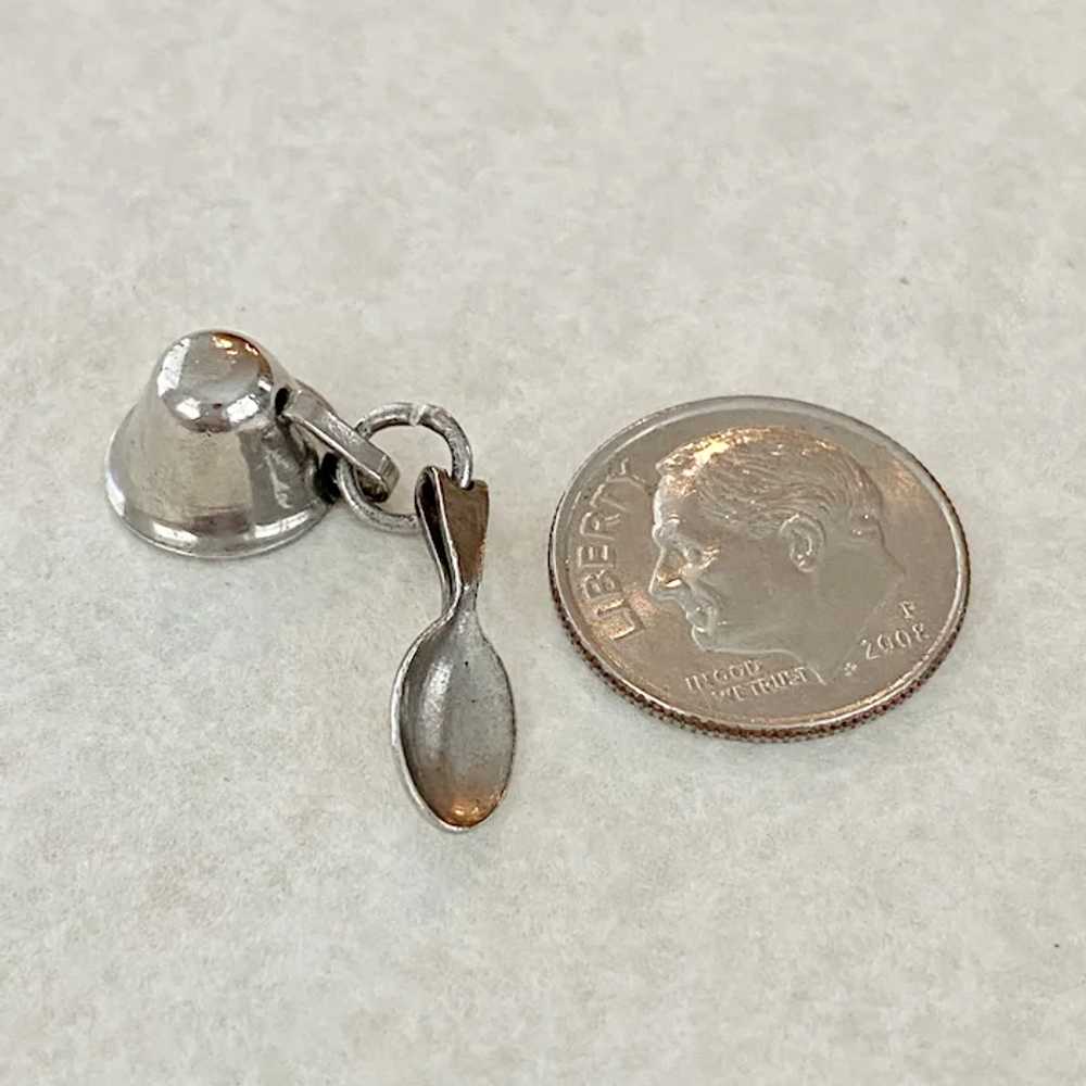 Teacup & Spoon Vintage Charms Sterling Silver Thr… - image 3