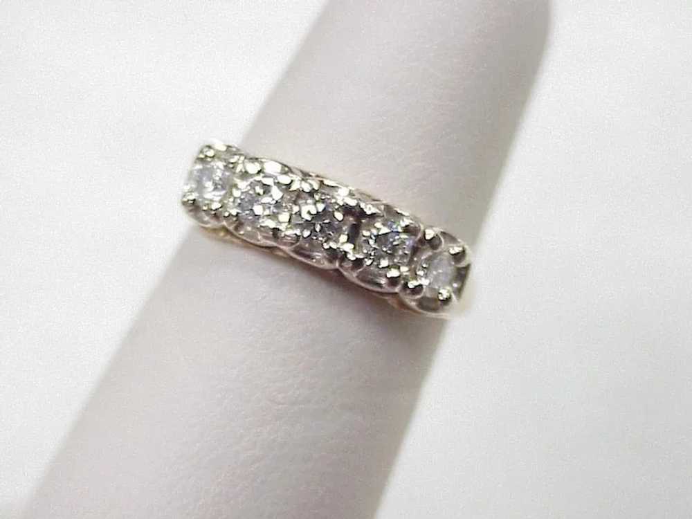 Vintage Diamond .50 ctw VS Band / Ring 14K Two To… - image 2