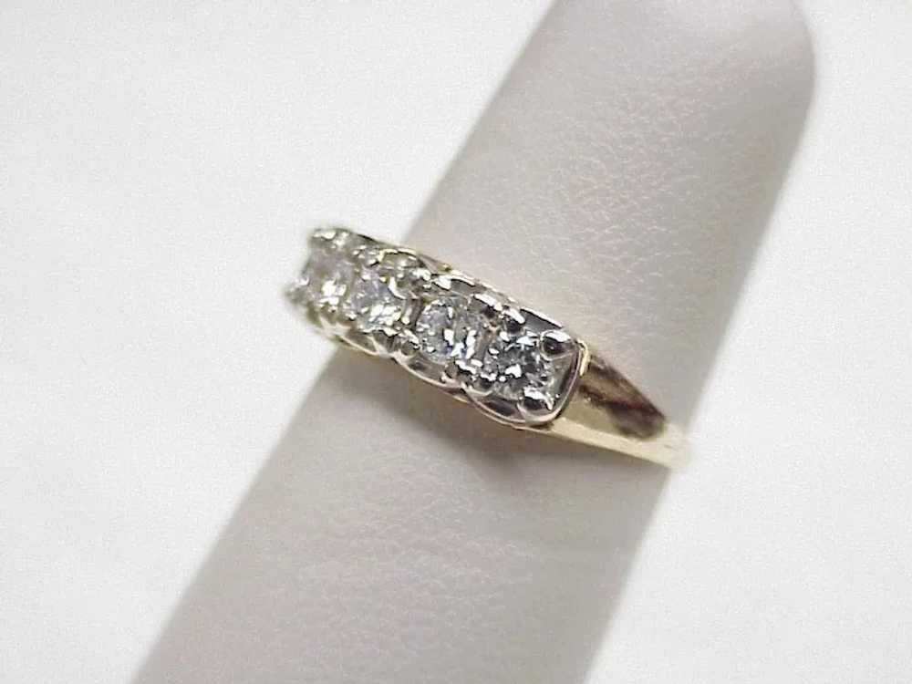 Vintage Diamond .50 ctw VS Band / Ring 14K Two To… - image 3