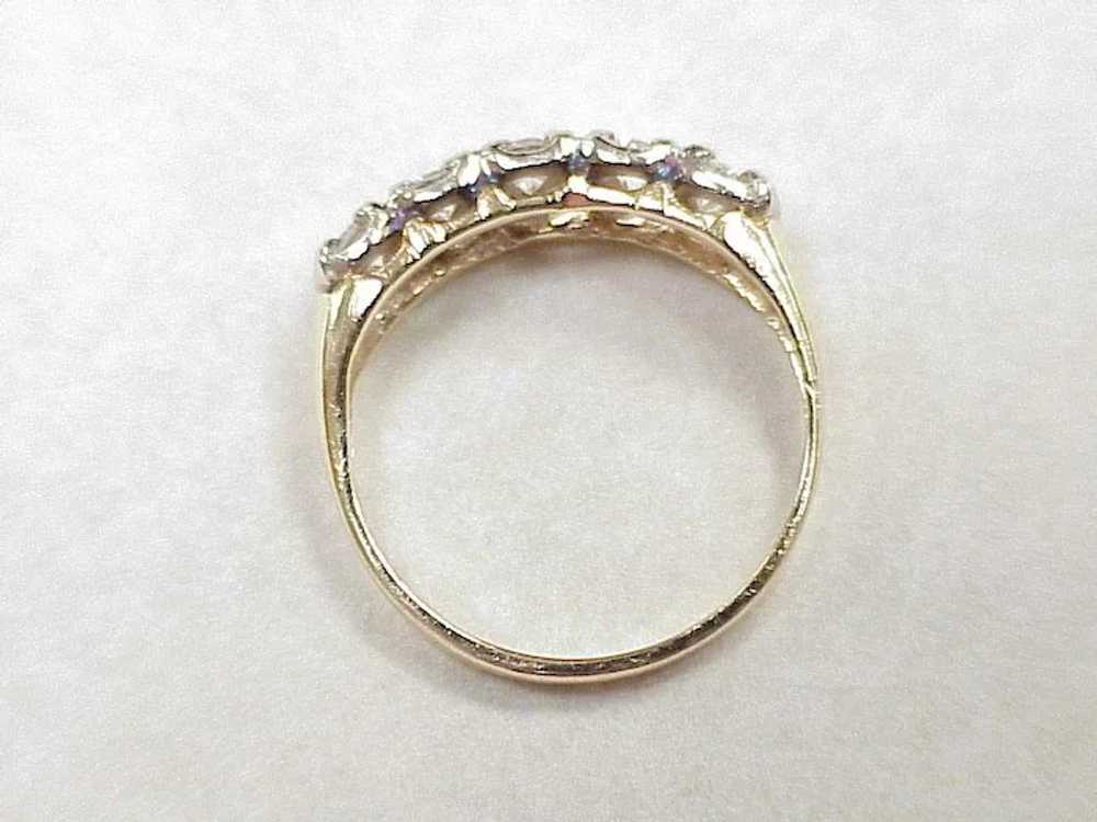 Vintage Diamond .50 ctw VS Band / Ring 14K Two To… - image 4