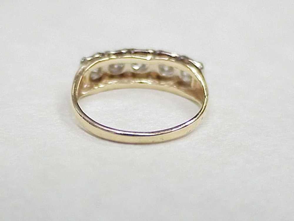 Vintage Diamond .50 ctw VS Band / Ring 14K Two To… - image 5