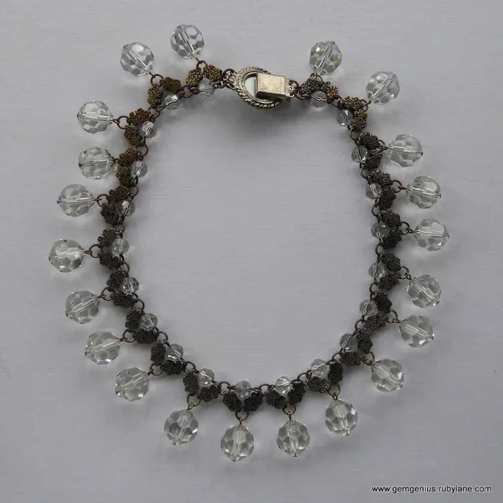 Francoise Montague Crystal Bead and Metal Collar - image 4