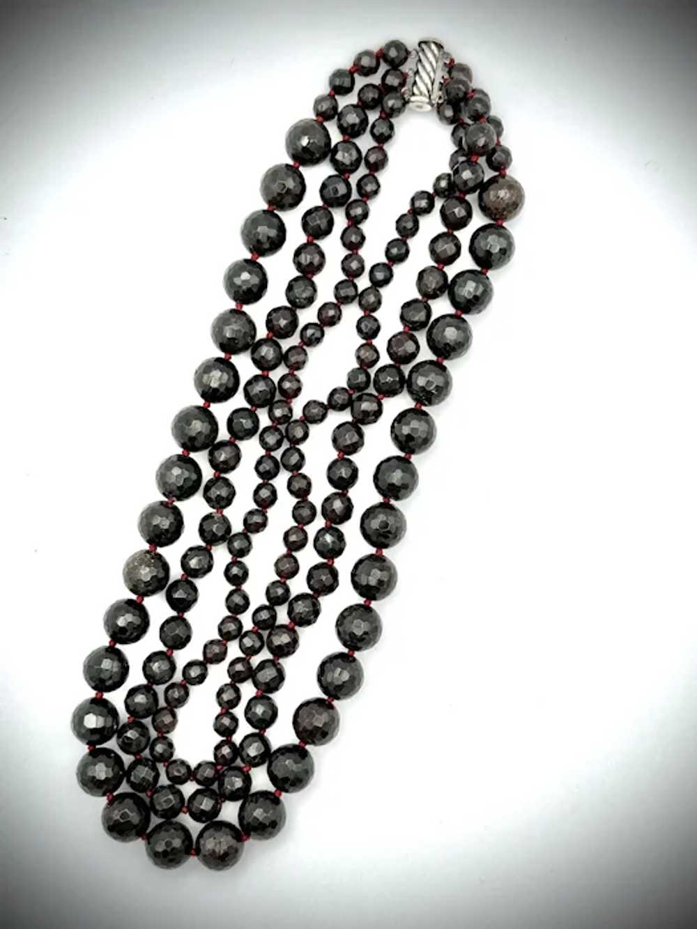 Ladies Victorian garnet necklace - image 6