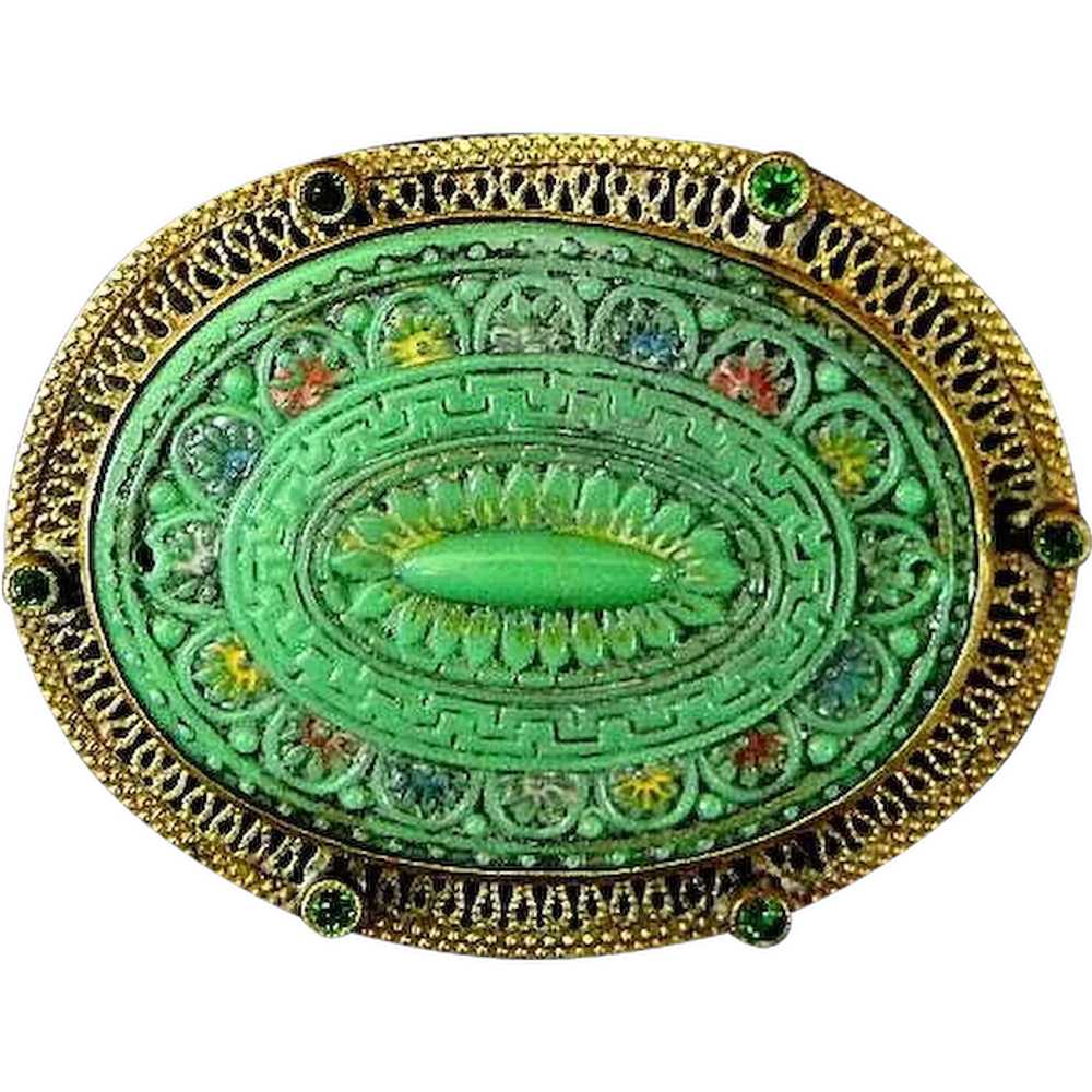 Vintage Filigree Brooch - image 1