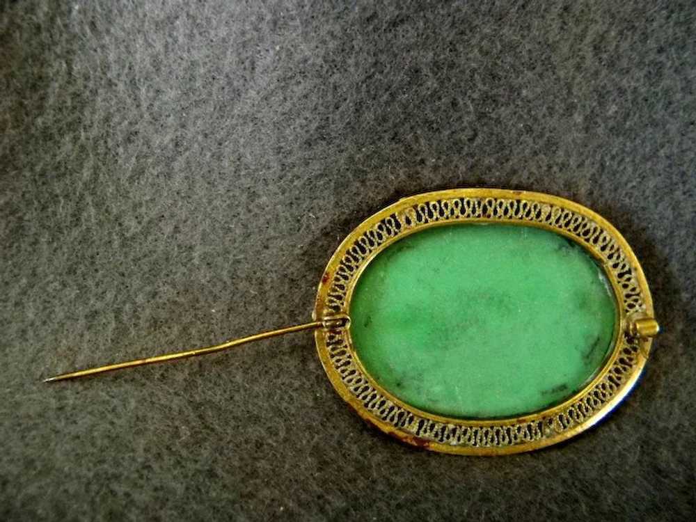 Vintage Filigree Brooch - image 3