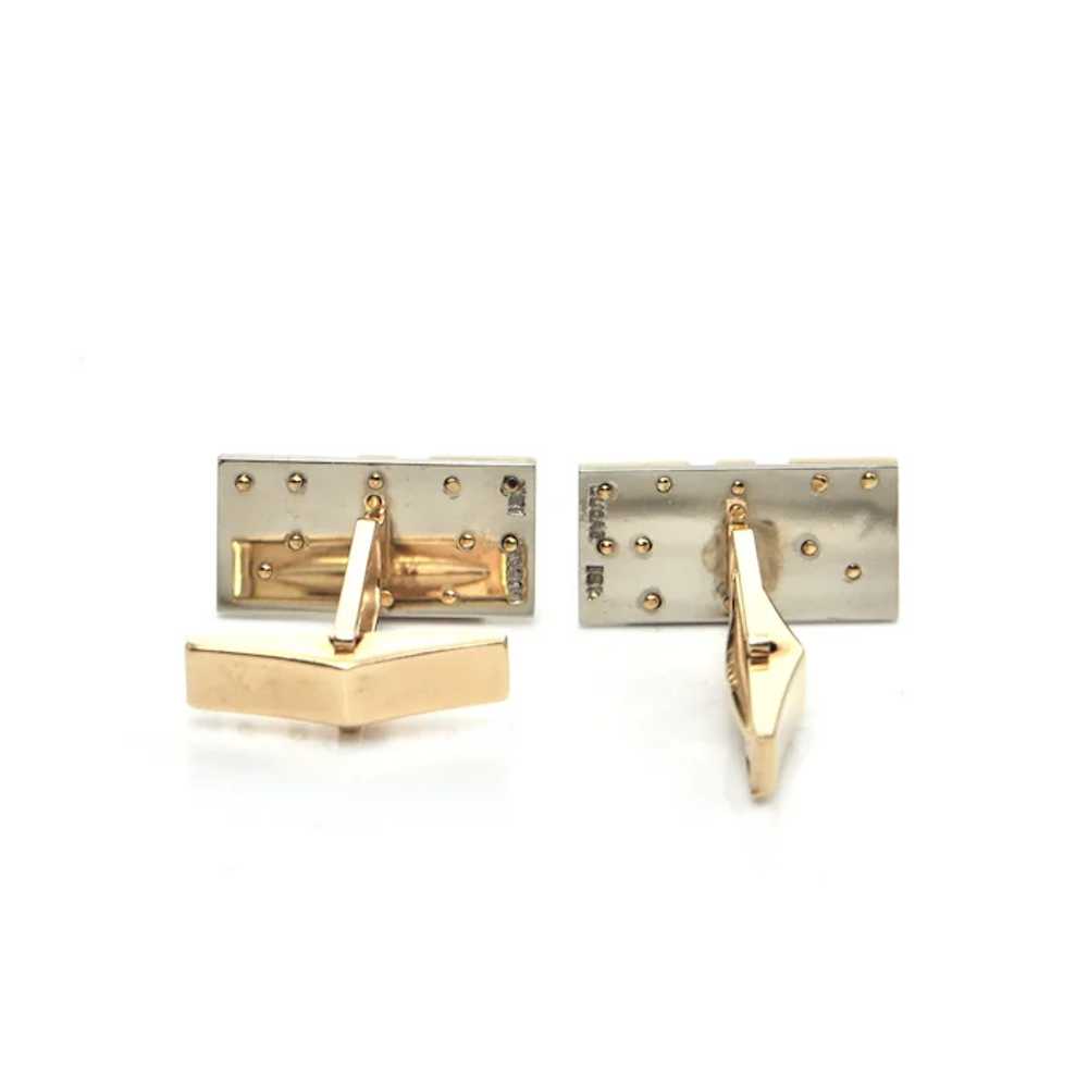 Vintage Lucas 14K and 18K White and Yellow Gold C… - image 2