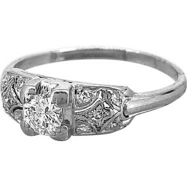 Art Deco .33ct. Diamond Antique Engagement - Fashi